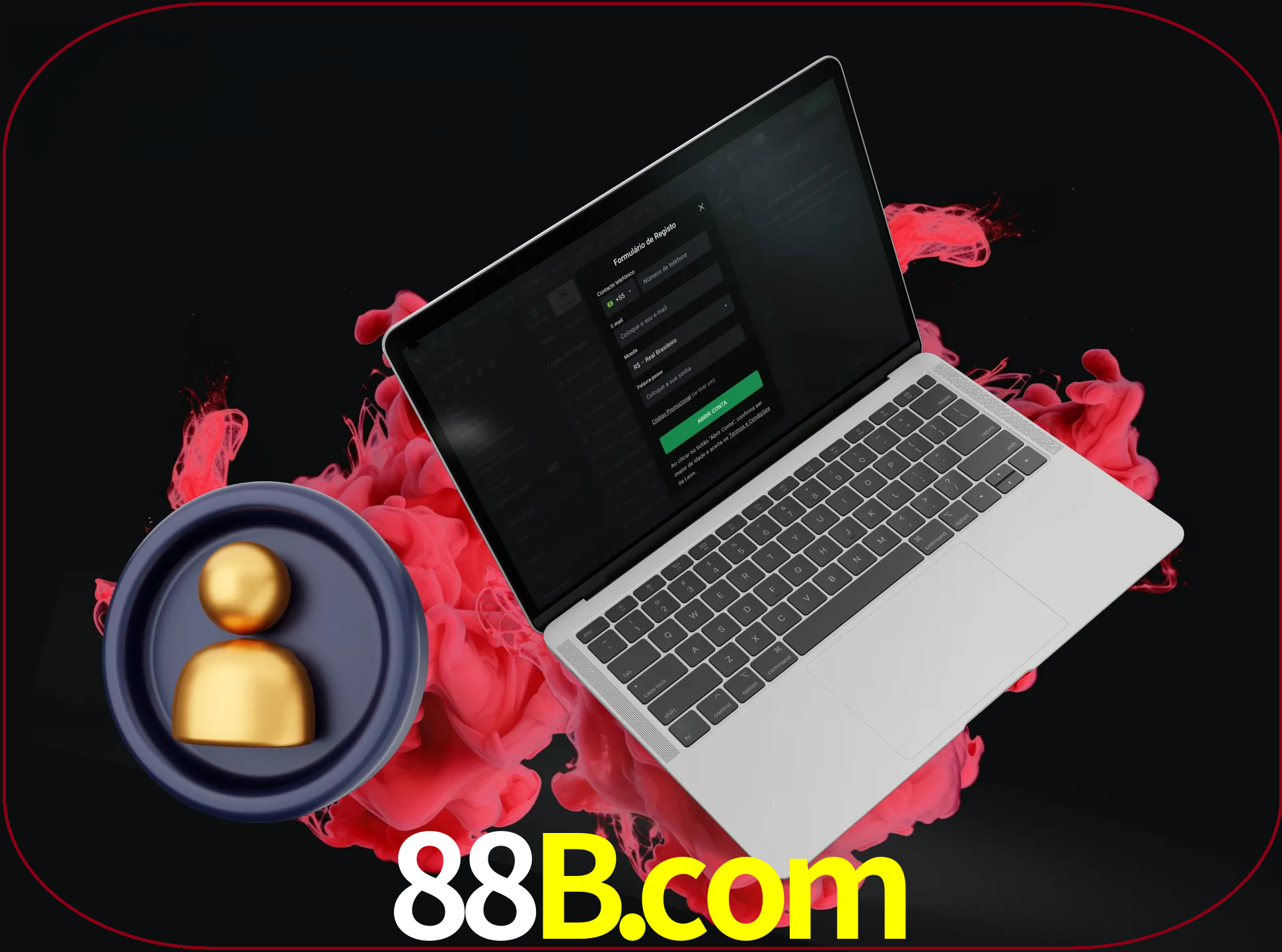 No cabeçalho do site 88b, clique no botão que o levará a um formulário especial onde terá de introduzir as suas informações actuais.