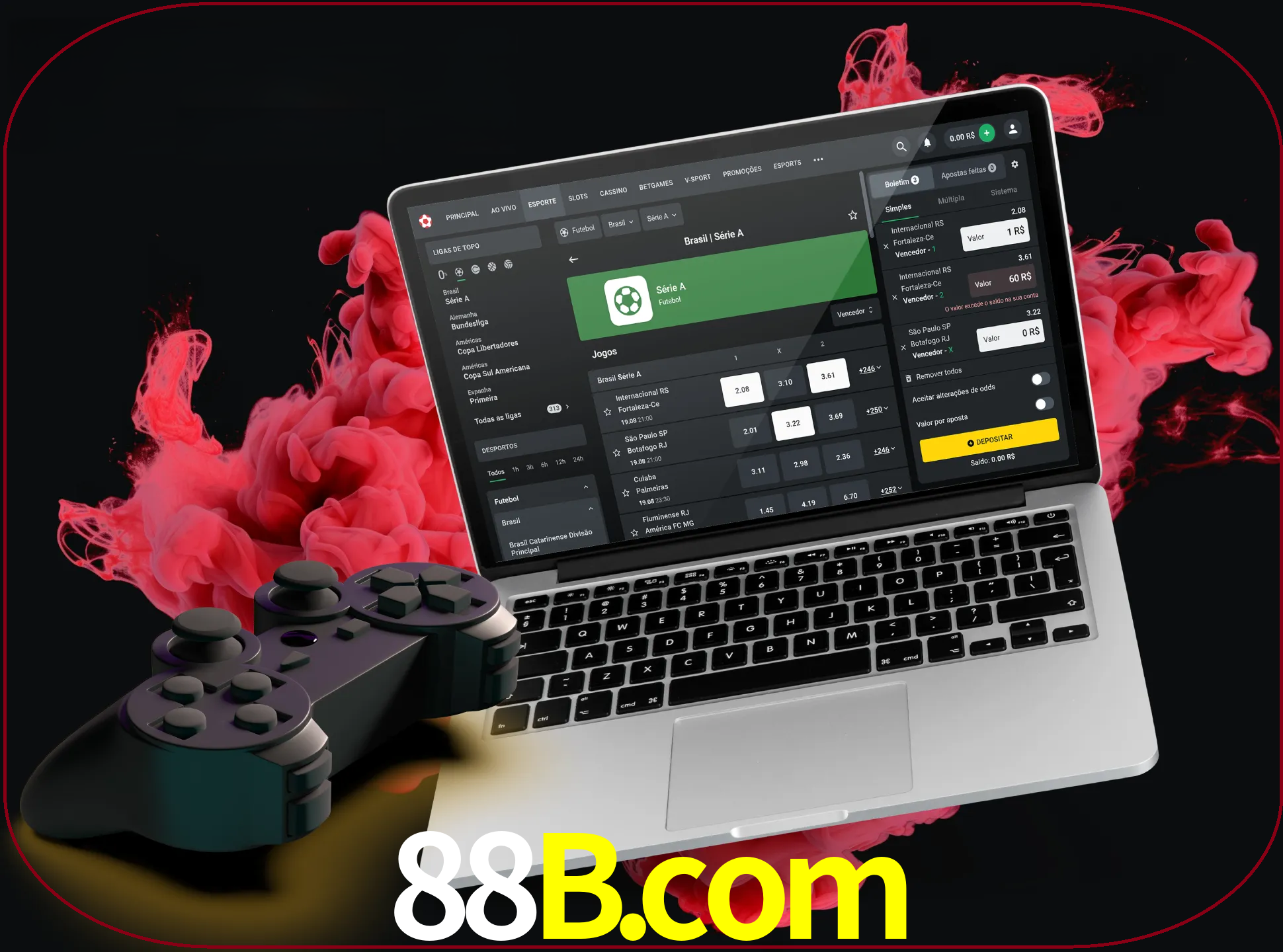 Visite a secção especial de jogos de vídeo em 88b para descobrir em que jogos pode apostar e ganhar muito dinheiro.