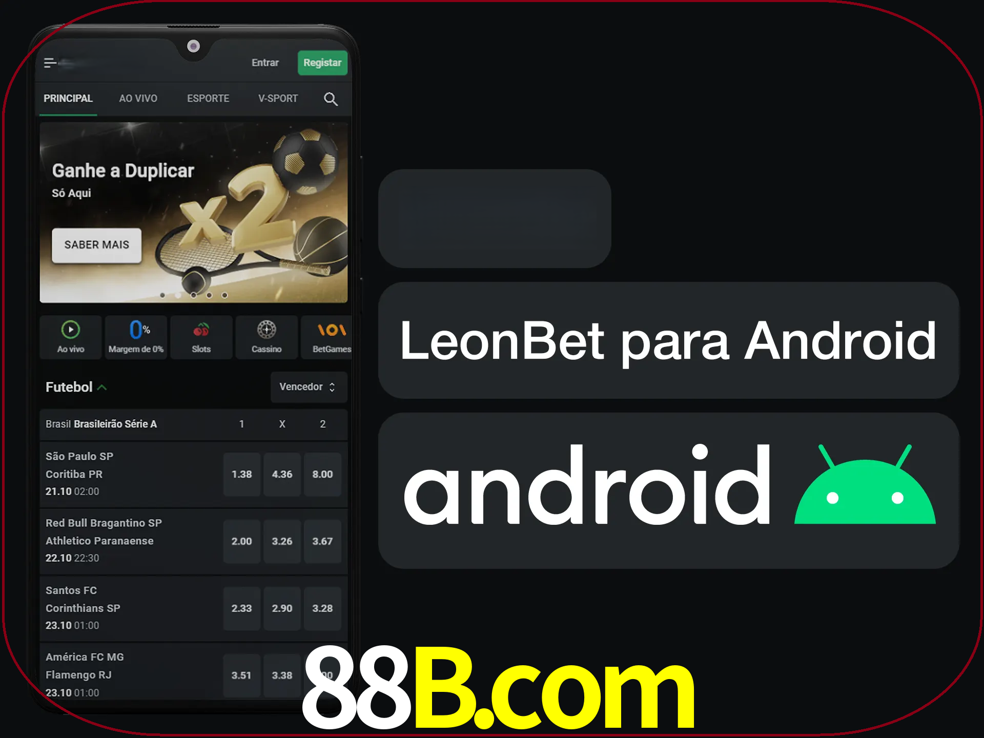 Adquira sua versão poket de LeonBet.